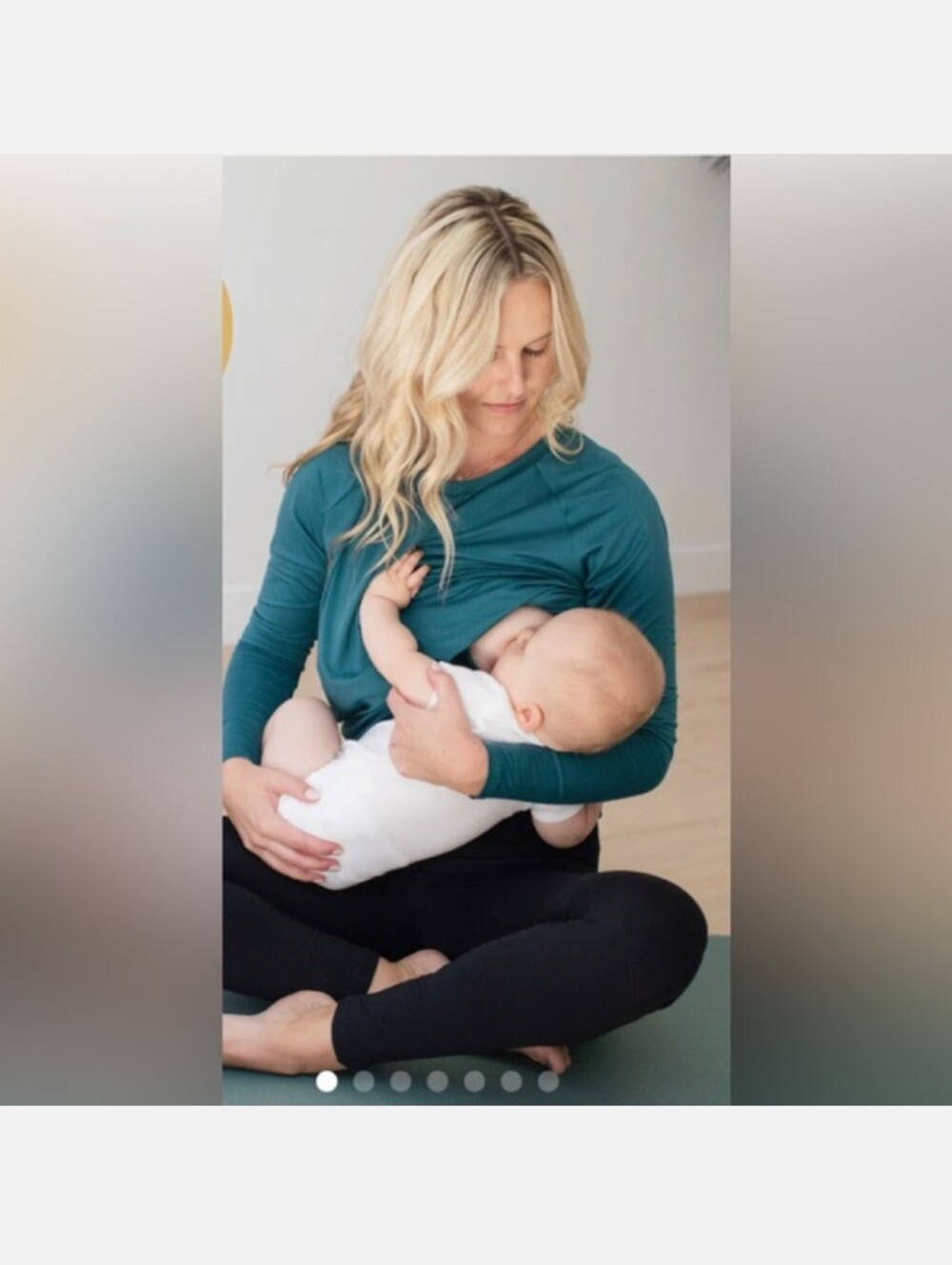 Kindred Bravely Triangle Cut-Out Nursing & Maternity Long Sleeve- M